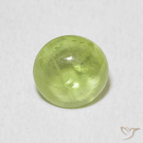 1.37ct Натуральный Светло-зеленый Сфен, Овал, Прозрачный