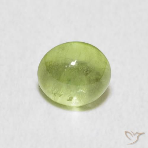 0.69ct Натуральный Средний зеленый Сфен, Овал, Прозрачный