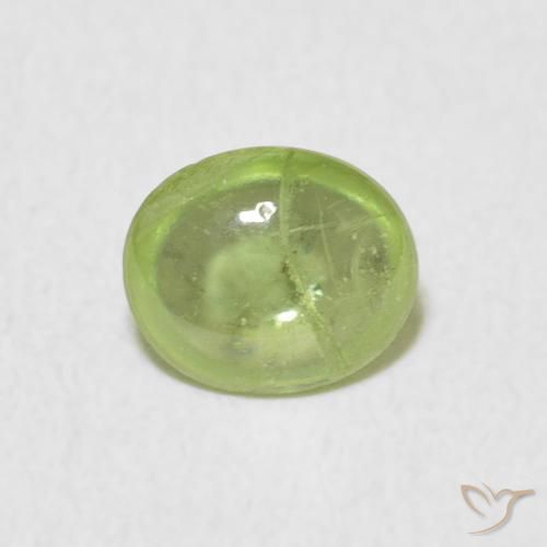 1.02ct Натуральный Светло-зеленый Сфен, Овал, Прозрачный