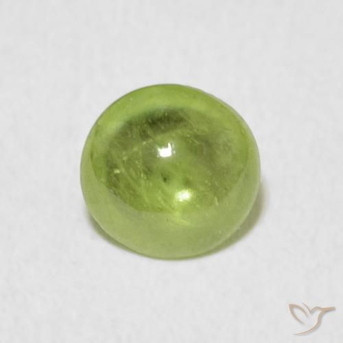 1.33ct Натуральный Средний зеленый Сфен, Овал, Прозрачный
