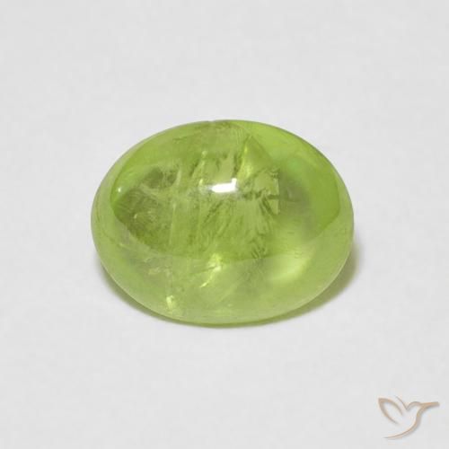 1.60ct Натуральный Светло-живой зеленый Сфен, Овал, Прозрачный