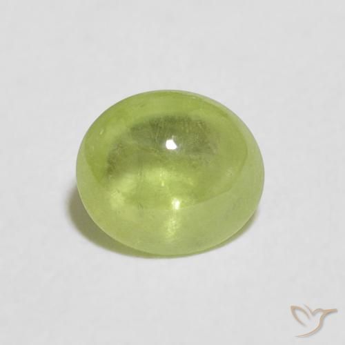 1.19ct Натуральный Светло-зеленый Сфен, Овал, Прозрачный