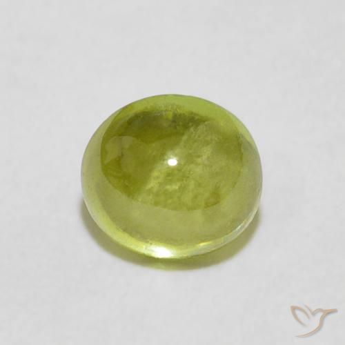 1.39ct Натуральный Теплый землисто-зеленый Сфен, Овал, Прозрачный