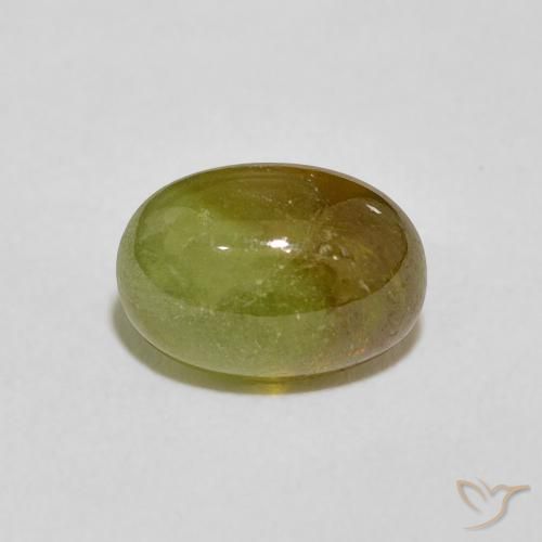 2.86ct Натуральный Желтовато-зеленый Сфен, Овал, Прозрачный