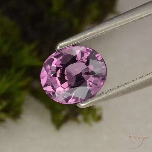 1.09ct Натуральный Розовато-пурпурный шпинель, Овал, VVS-VS