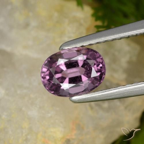 1.05ct Натуральный Темно-фиолетовый лиловый шпинель, Овал, VS-SI