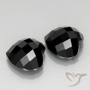 13.98 карата, натуральный Черный Шпинель, Сердце, Непрозрачный