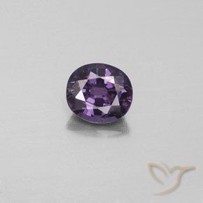 1.10ct Натуральный Средний фиолетовый шпинель, Овал, VS-SI