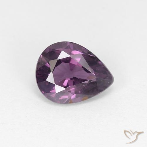 1.17ct Натуральный Темно-пурпурный шпинель, Форма груши, VS-SI