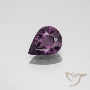 1.34ct Натуральный Виноградно-фиолетовый шпинель, Форма груши, Чистота VS