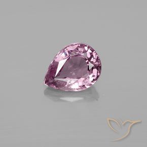 1.15ct Натуральный Серо-фиолетовый шпинель, Форма груши, Чистота VS