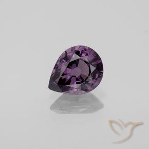 1.08ct Натуральный Темно-пурпурный шпинель, Форма груши, VVS-VS
