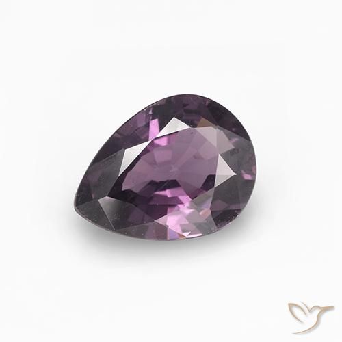 0.99ct Натуральный Темно-пурпурный шпинель, Форма груши, Чистота VS