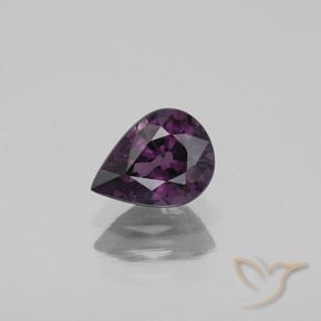 1.07ct Натуральный Темно-пурпурный шпинель, Форма груши, VVS-VS