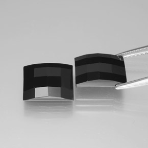 6.90 карата, натуральный Шерл шпинель, Огранка Багет, Непрозрачный