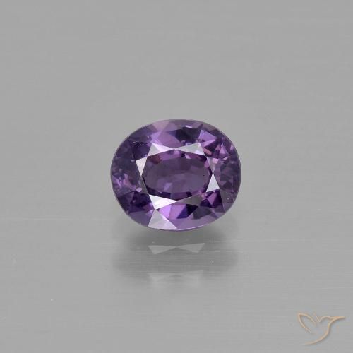 1.01ct Натуральный Средний фиолетовый шпинель, Овал, Чистота VS