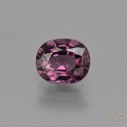 1.04ct Натуральный Средний фиолетовый шпинель, Овал, Чистота VS