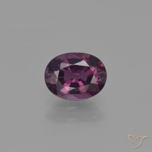 1.07ct Натуральный Deep Plum шпинель, Овал, Чистота VVS