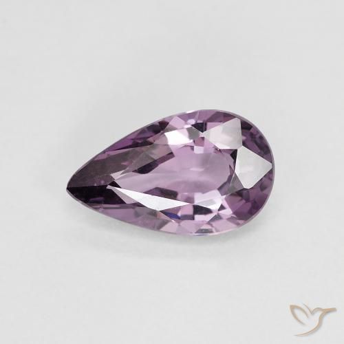 0.98ct Натуральный Серовато-фиолетовый шпинель, Форма груши, Чистота VS
