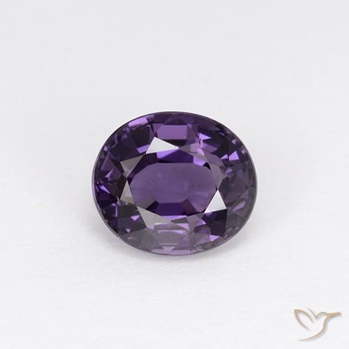 1.13ct Натуральный Средний фиолетовый шпинель, Овал, VVS-VS