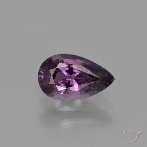 0.87ct Натуральный Темно-пурпурный шпинель, Форма груши, Чистота VS