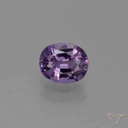 1.05ct Натуральный Темно-фиолетовый шпинель, Овал, VS-SI