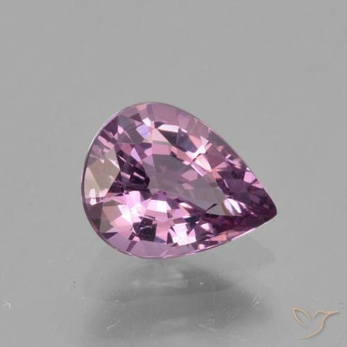 1.05ct Натуральный Серовато-фиолетовый шпинель, Форма груши, Чистота VS
