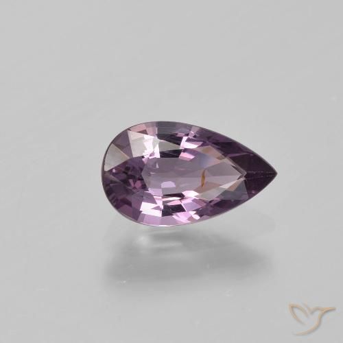 1.26ct Натуральный Серовато-фиолетовый шпинель, Форма груши, VS-SI
