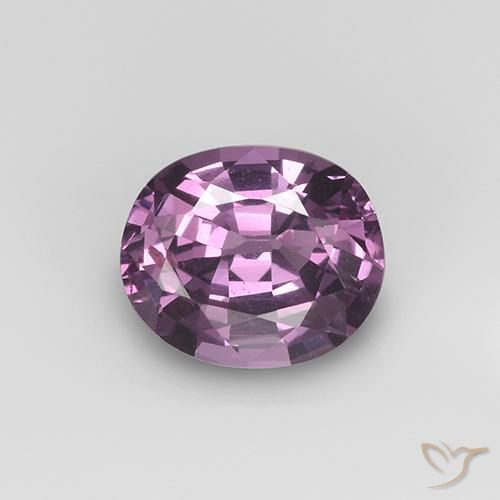 1.00ct Натуральный Темно-фиолетовый шпинель, Овал, Чистота VS