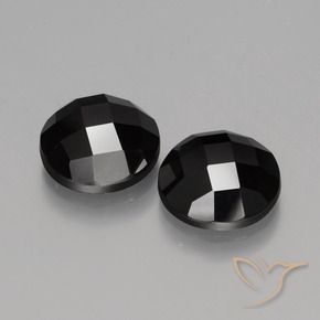 8.96 карата, натуральный Черный Шпинель, Круглый, Непрозрачный