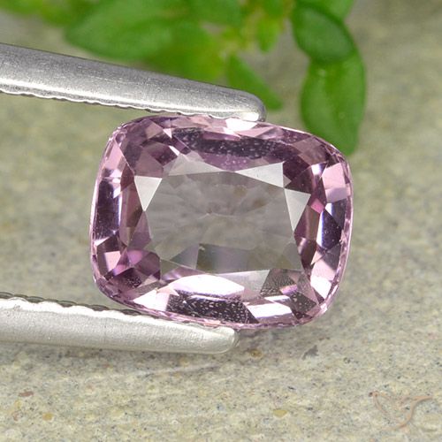 1.39ct Натуральный Серо-фиолетовый шпинель, Подушка, VVS-VS