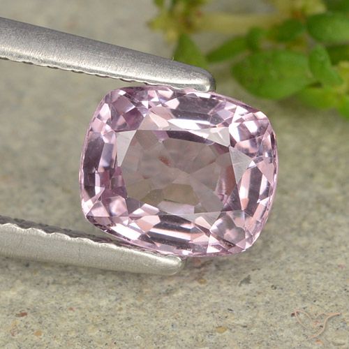1.18ct Натуральный Светло-розовато-фиолетовый шпинель, Подушка, VVS-VS