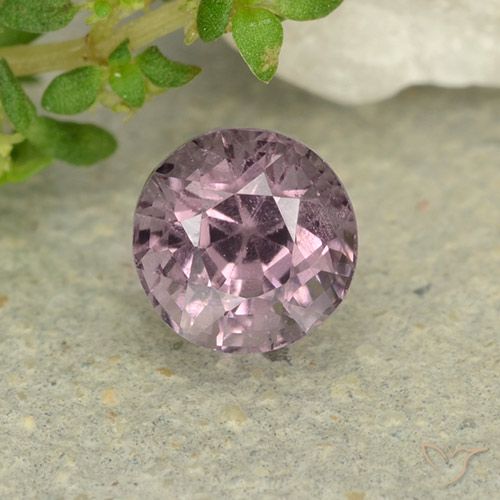 0.76ct Натуральный Средний фиолетовый шпинель, Круглый, Чистота VS