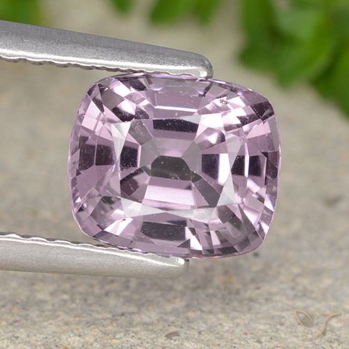 1.54ct Натуральный Светло-виноградный пурпурно-розовый шпинель, Подушка, Чистота VS