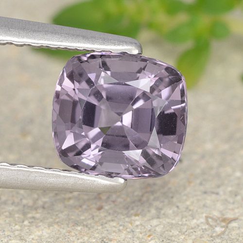 1.39ct Натуральный Серовато-фиолетовый шпинель, Подушка, Чистота VVS