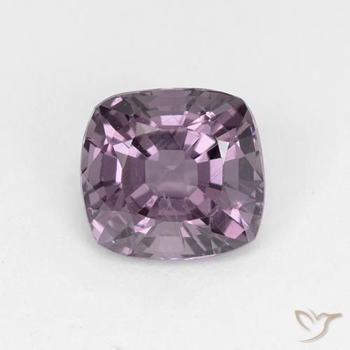 1.56ct Натуральный Серый фиолетовый шпинель, Подушка, Чистота VS
