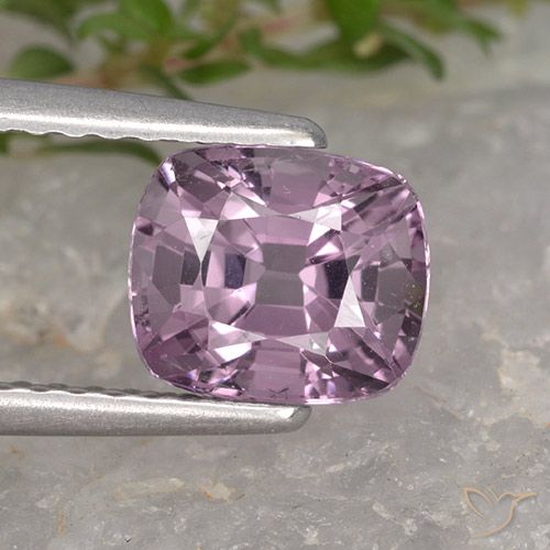 1.43ct Натуральный Светло-виноградный пурпурно-розовый шпинель, Подушка, Чистота VVS