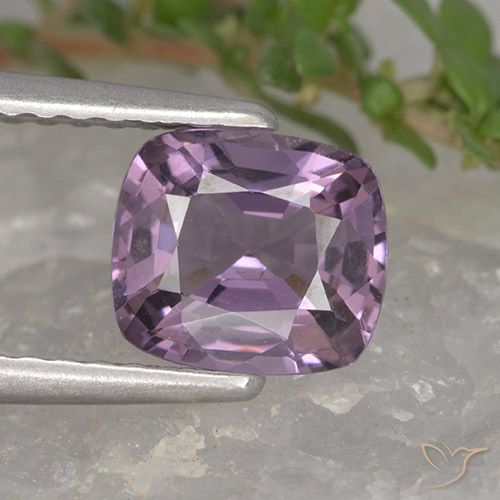 1.26ct Натуральный Светло-серовато-фиолетовый шпинель, Подушка, Чистота VVS