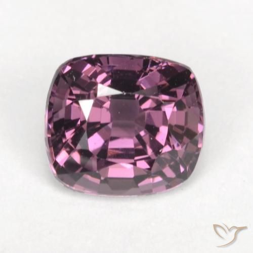 1.42ct Натуральный Средне-темно-фиолетовый шпинель, Подушка, VVS-VS