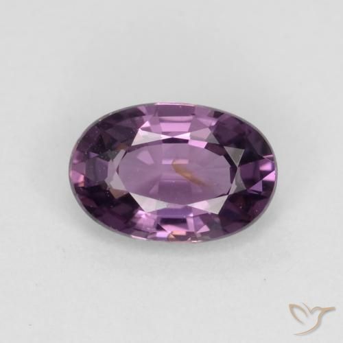 0.55ct Натуральный Темно-фиолетовый шпинель, Овал, VS-SI