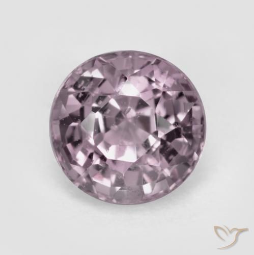 0.72ct Натуральный Светло-серовато-фиолетовый шпинель, Круглый, Чистота VS