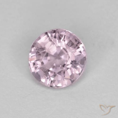 0.58ct Натуральный Очень светлый розовато-фиолетовый шпинель, Круглый, Чистота VS