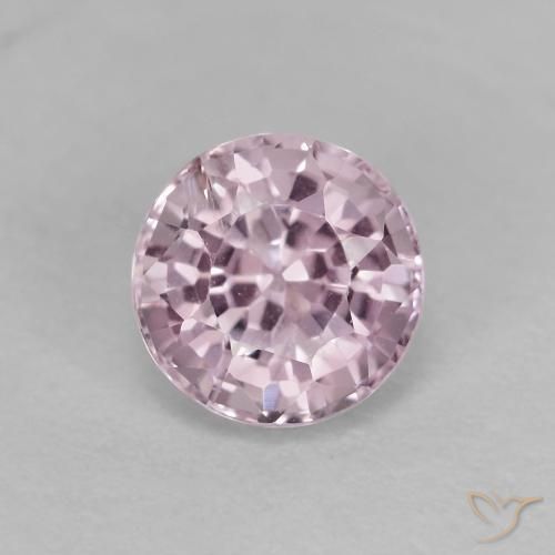 0.65ct Натуральный Средне-светло-фиолетовый шпинель, Круглый, Чистота VS