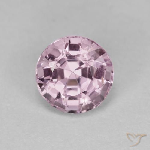 0.66ct Натуральный Светло-пурпурный шпинель, Круглый, Чистота VS