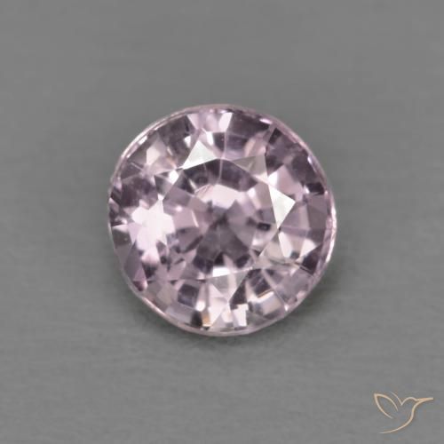 0.53ct Натуральный Светло-серовато-фиолетовый шпинель, Круглый, VVS-VS