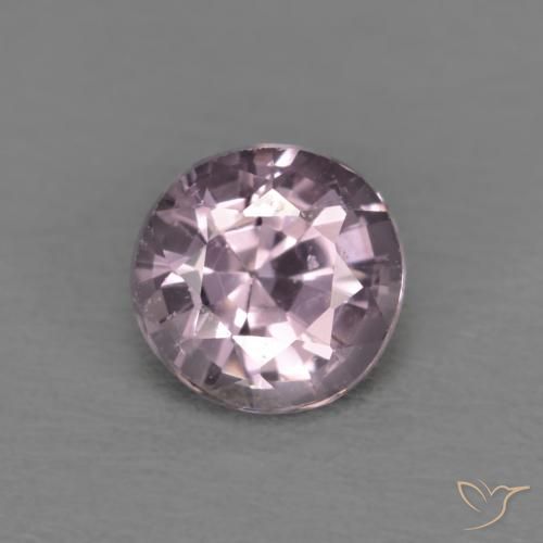 0.55ct Натуральный Светло-серовато-фиолетовый шпинель, Круглый, VVS-VS