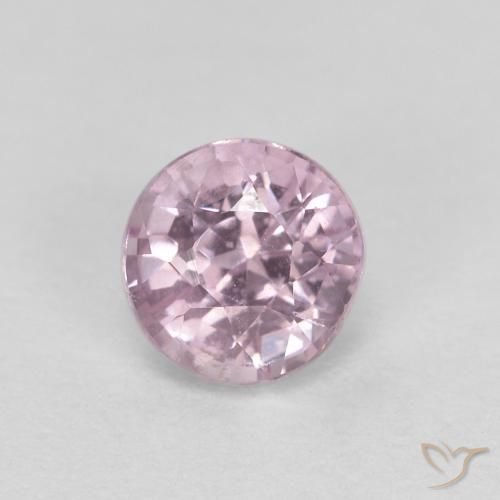 0.55ct Натуральный Очень светло-фиолетовый шпинель, Круглый, Чистота VS, Photo A