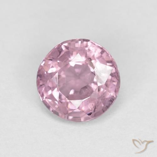 0.53ct Натуральный Серый Фиолетовый-Розовый шпинель, Круглый, Чистота VS