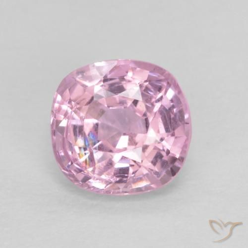 0.60ct Натуральный Очень светлый королевский фиолетовый розовый шпинель, Подушка, Чистота VVS