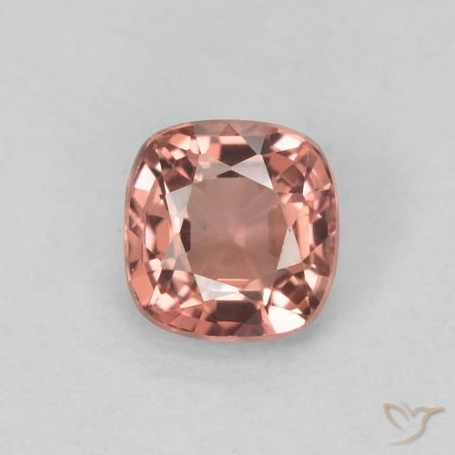 0.54ct Натуральный Оранжево-розовый шпинель, Подушка, Чистота VVS